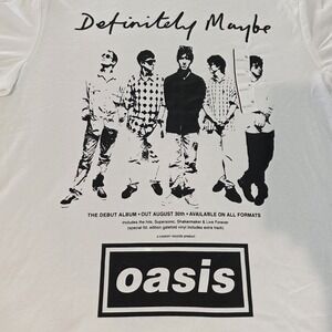 Oasis Tour Merch Band T Shirt Definitely Maybe X-Large NWT